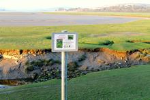 A sign on St Johns marsh